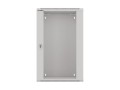 Szafa instalacyjna wisząca 19" 18U 570x450 szybki montaż szara Lanberg (flat pack) - 796233