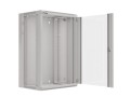 Szafa instalacyjna wisząca 19" 18U 570x450 szybki montaż szara Lanberg (flat pack) - 796223