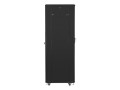 Szafa instalacyjna stojąca 19" 42U 600x800 czarna drzwi perforowane Lanberg (flat pack) - 1325160