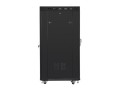 Szafa instalacyjna stojąca 19" 22U 800x800 Drzwi Szklane czarna Lanberg (flat pack) LCD - 1128745