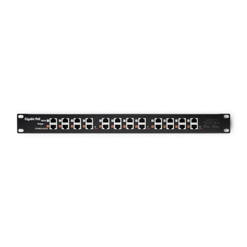 Patch panel RACK QOLTEC 12 portów | POE | Czarny - 1128675