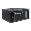 Szafa RACK Qoltec 19" | 4U | 600x280x450 | Czarna | Wisząca - 1308344
