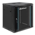 Szafa RACK Qoltec 19" | 12U | 600x635x600 | Czarna | Wisząca - 1128770
