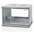 Szafa wisząca Techly Rack 19" 9U 500x320 zmontowana, szara - 1619981