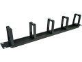 Alantec-Organizator kabli 1U 19" z przepustem szczotkowym, 5 plastikowych uchwytów - 1076852