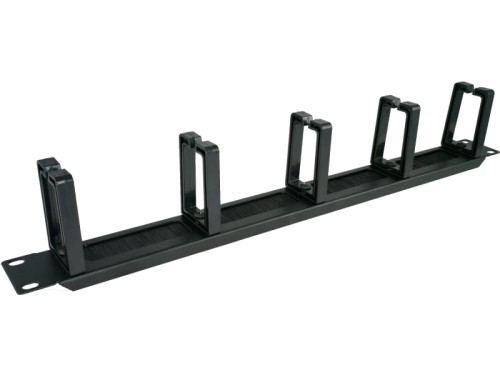Alantec-Organizator kabli 1U 19" z przepustem szczotkowym, 5 plastikowych uchwytów - 1076852