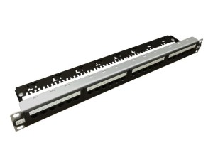 Patch panel A-LAN PK043 (1U; kat. 6; 24xRJ-45)