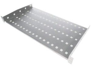 ALANTEC-Półka stała 19\" 1U głęb. 350mm, kolor szar