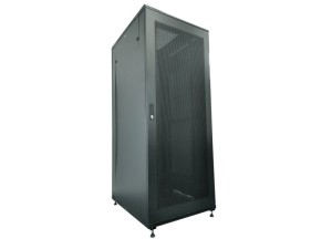 Q-LANTEC SZAFA SERWEROWA DRZWI PRZEDNIE STALOWE PERFOROWANE 42U 800X1000 CZARNY FLAT PACK