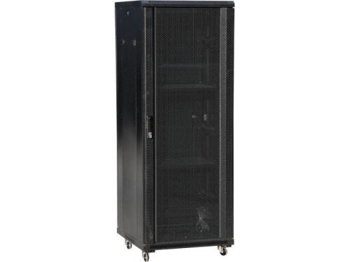 Q-LANTEC SZAFA SERWEROWA DRZWI PRZEDNIE STALOWE PERFOROWANE 27U 800X1000 CZARNY FLAT PACK - 1128769