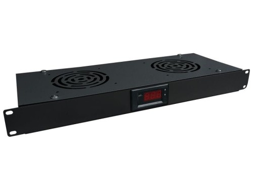ALANTEC PANEL WENTYLACYJNY 19" 1U 2 WENTYLATORY CZARNY - 1210041