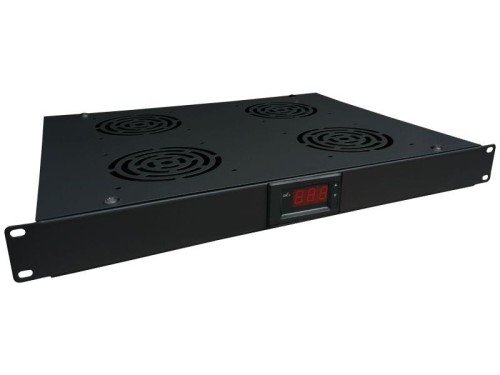 ALANTEC PANEL WENTYLACYJNY 19" 1U 4 WENTYLATORY CZARNY - 1210042