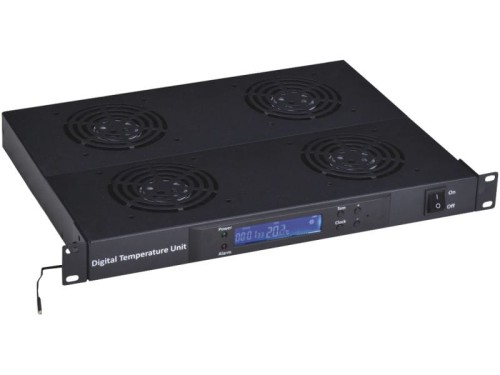 ALANTEC PANEL WENTYLACYJNY 19" 1U 4 WENTYLATORY CZARNY - 1128872
