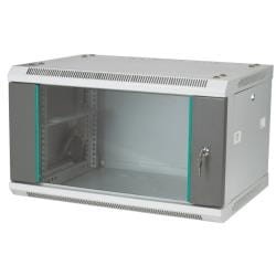 Szafka rack A-LAN SW-4U-600-450-N-DSJ-OP-RP-B-S SW-4U-600-450-N-DSJ-OP-RP-B-S (4U; 312 mm / 600mm / 450 mm; wisząca; Szklane; 19''; kolor szary) - 795945