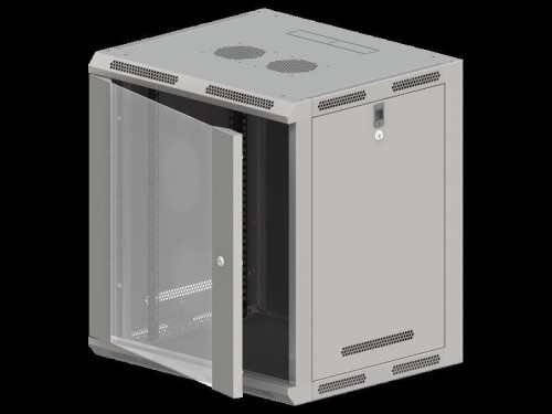 Alantec-Szafa wisząca 19" 15U 600x600 d. szklane - 935346