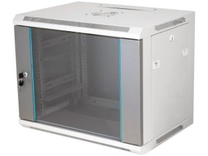Q-LANTEC SZAFA RACK WISZĄCA 19" 9U 600X450 SZARY-flat pack