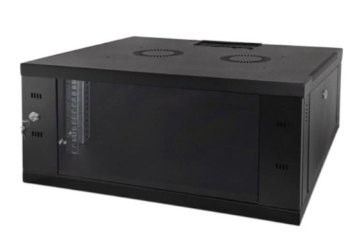 Alantec-Szafa wisząca 19" 9U 600mm d.szklane czarna - 1199003