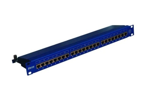 EmiterNet Panel 19 &quot,24xRJ45 STP cat.6 1U melyna su lentyna DCN / PPFA674EKS248C6 - 1659541