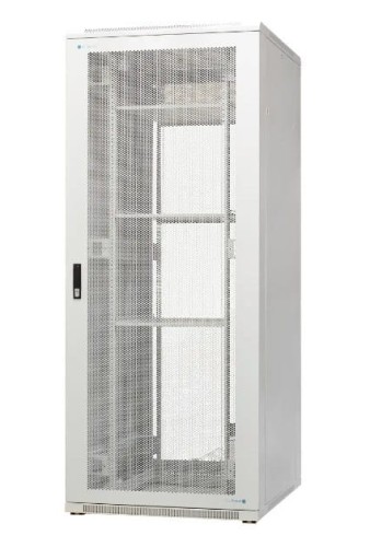 EmiterNet Szafa serwerowa ramowa stojąca EmiterNet Top, 42U, drzwi przód/tył blacha perforowana, 800x1000x1980mm (szer./gł./wys.) - 1659604