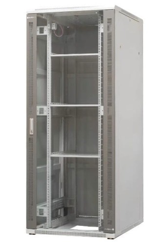 EmiterNet Szafa ramowa stojąca 42U, drzwi przód blacha/szkło, 800x1000x1980mm (szer./gł./wys.) - 1659599