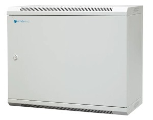 EmiterNet Szafa wisząca niedzielona płytka 19'' 9U, drzwi całe z blachy, 600×300×500mm szer./gł./wys