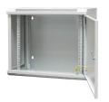 EmiterNet Szafa wisząca niedzielona płytka 19'' 9U, drzwi całe z blachy, 600×300×500mm szer./gł./wys - 1659664