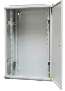 EmiterNet Szafa wisząca niedzielona płytka 19'' 18U, drzwi całe z blachy,  600×300×910mm szer./gł./wys