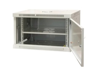 EmiterNet Szafa wisząca niedzielona 19'' 6U, drzwi całe z blachy, 600×450×370mm szer./gł./wys.