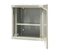EmiterNet Szafa wisząca niedzielona 19'' 12U, drzwi całe z blachy, 600×450×635mm szer./gł./wys. - 1659628