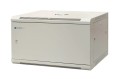 EmiterNet Szafa wisząca niedzielona 19'' 6U, drzwi całe z blachy, 600×600×370mm szer./gł./wys. - 1659655