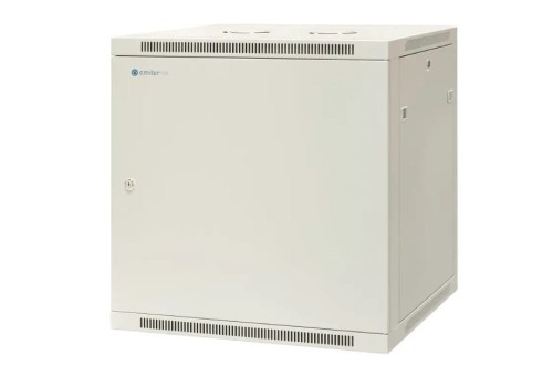 EmiterNet Szafa wisząca niedzielona 19'' 12U, drzwi całe z blachy, 600×600×635mm szer./gł./wys. - 1659665