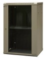 EmiterNet Szafa wisząca niedzielona 19'' 18U, niezmontowana, drzwi blacha/ szkło, 600x450x910mm szer./gł./wys. - 1659638
