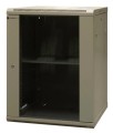 EmiterNet Szafa wisząca niedzielona 19'' 15U, niezmontowana, drzwi blacha/ szkło, 600x600x770mm szer./gł./wys. - 1659666