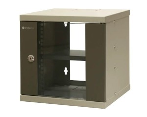 EmiterNet Szafa wisząca niedzielona 10'' 6U, drzwi blacha/szkło, 315×310x330mm (szer./gł./wys.)