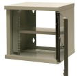 EmiterNet Szafa wisząca niedzielona 10'' 6U, drzwi blacha/szkło, 315×310x330mm (szer./gł./wys.) - 1659661