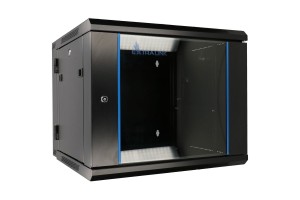 Extralink Szafa rack 12U 600x600 AZH Czarna montowana na ścianie, dwusekcyjna