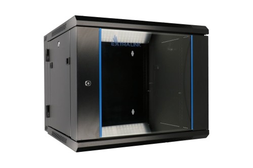 Extralink - szafka wisząca 19" 12U 600x600 AZH Czarna - 1077017