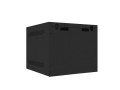 Szafa instalacyjna Rack wisząca 10" 6U 280x310mm czarna Lanberg (flat pack) drzwi metalowe - 935310