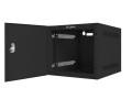 Szafa instalacyjna Rack wisząca 10" 6U 280x310mm czarna Lanberg (flat pack) drzwi metalowe - 935309
