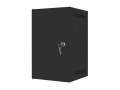 Szafa instalacyjna Rack wisząca 10" 9U 280x310mm czarna Lanberg (flat pack) drzwi metalowe - 935334