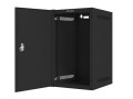 Szafa instalacyjna Rack wisząca 10" 9U 280x310mm czarna Lanberg (flat pack) drzwi metalowe - 935339