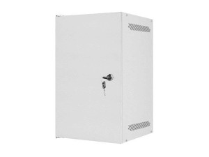 Szafa instalacyjna Rack wisząca 10" 9U 280x310mm szara Lanberg (flat pack) drzwi metalowe