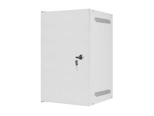 Szafa instalacyjna Rack wisząca 10" 9U 280x310mm szara Lanberg (flat pack) drzwi metalowe - 935328