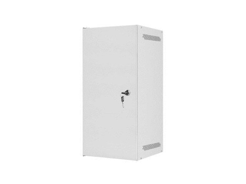 Szafa instalacyjna Rack wisząca 10" 12U 280x310mm szara Lanberg (flat pack) drzwi metalowe - 935357