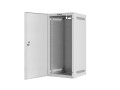 Szafa instalacyjna Rack wisząca 10" 12U 280x310mm szara Lanberg (flat pack) drzwi metalowe - 935359