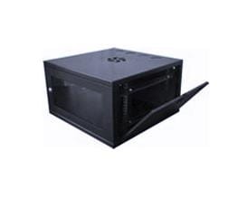 Szafa zamykana na zamek LMS DATA CAB-W6U-EL450 (6U; 300mm / 550mm / 450 mm; wisząca; Otwierane, Szklane; 19''; kolor czarny)