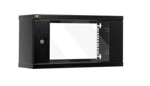 Szafa wisząca 19'' Netrack, 4.5U/240 mm - czarny, drzwi przeszklone