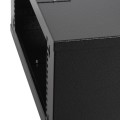 Szafa wisząca 19'' Netrack, 4.5U/240 mm - czarny, drzwi przeszklone - 1077115