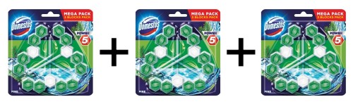 Domestos Power 5+ Zestaw Pine Kostka WC 3x(3x53g) - 1318046