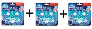 Domestos Power 5+ Zestaw Ocean Kostka WC 3x(3x53g)
